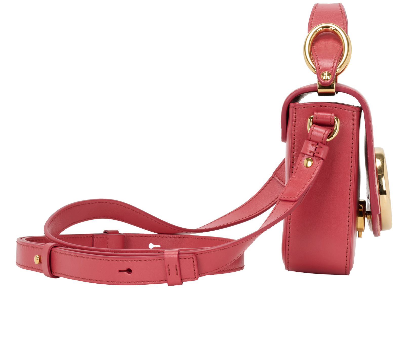 C Mini Bag, &pound;350, Handbags, Pink, Leather, Side view